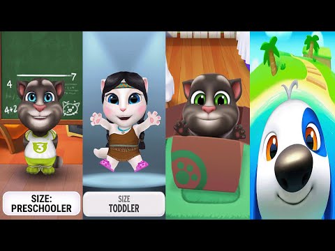 My Talking Angela vs My Talking Tom vs My Talking Tom2 vs My Talking Hank islands newborn Tom2 E4493