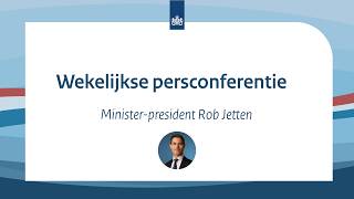 LIVE: Persconferentie minister-president Rob Jetten na de ministerraad van 22 mei 2026