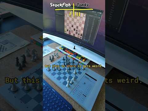 Stockfish vs 1980s Tandy Chess Computer #chess