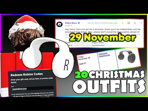 CODE For WORKCLOCK HEADPHONES | 100 robux contest | Christmas Outfits - PART 3