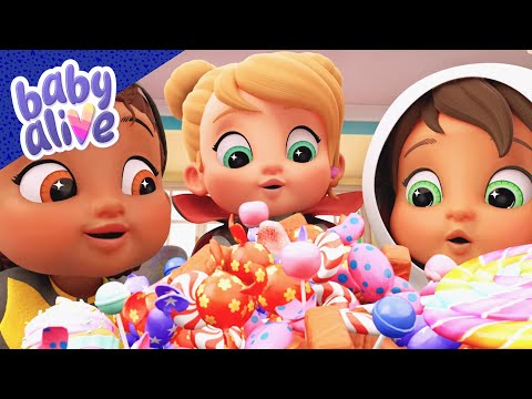 Uma visita ao dentista de dentes doces 👶 Família Crianças Desenhos animados 💖 Baby Alive Oficial