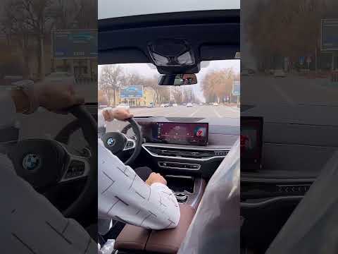 Баходир янги BMW машинасида катта тезликда кетмоқда