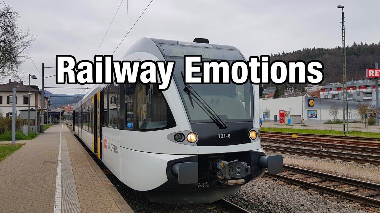 Cab ride on a regional train into Germany (Switzerland Thurbo S36 Blach - Waldshut (D)