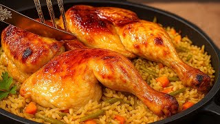 Dieses Hühnchen mit ReisIch mache ich jedes Jahr! Das saftigste Hühnchen!