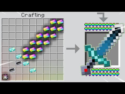 COMO FAZER A ESPADA AVARITIA OP COM CRAFTING GIGANTE E DANO INFINITO NO MINECRAFT