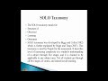 Understanding SOLO Taxonomy Stages