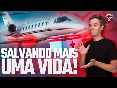 USAMOS um AVIÃO para TRANSPORTAR um CORAÇÃO para TRANSPLANTE!