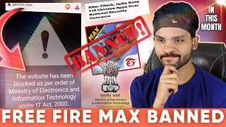 FREE FIRE MAX BAN IN INDIA? | GARENA FREE FIRE LATEST NEWS UPDATE | IS FREE FIRE INDIA BACK?
