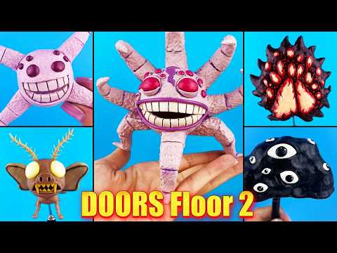 Making Roblox DOORS Floor 2: The Mines with clay - new monsters + ALL CUTSCENES & BOSSES