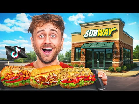 Je teste des SANDWICHS SUBWAY viraux sur TIKTOK 😳