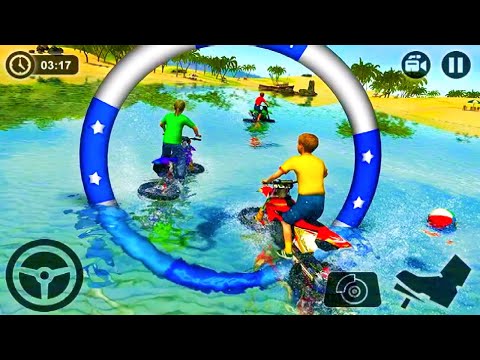WATER SURFER MOTORBIKE RACING GAME ANDROID GAMEPLAY #Real Motorcycle Racer Game #Bike Games 3d