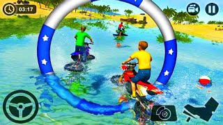 WATER SURFER MOTORBIKE RACING GAME ANDROID GAMEPLAY #Real Motorcycle Racer Game #Bike Games 3d