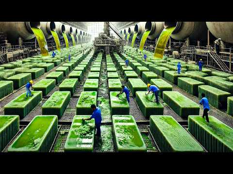 How Millions Bars Of Olive Soap Are Produced In Traditional Soap Factory - Processing Olive Oil