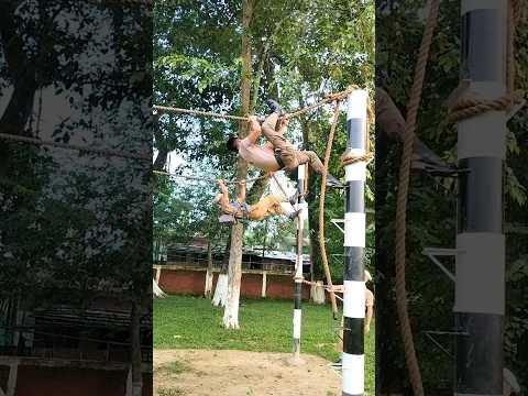 Horizontal rope compitition with Recruit #workout #excerise #fitness