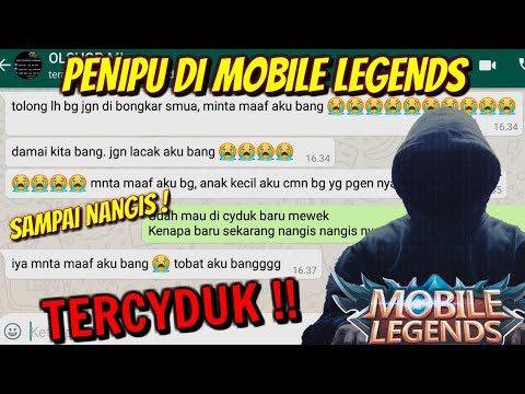 NGERJAIN PENIPU MOBILE LEGENDS SAMPAI NANGIS NANGIS MINTA AMPUN !!