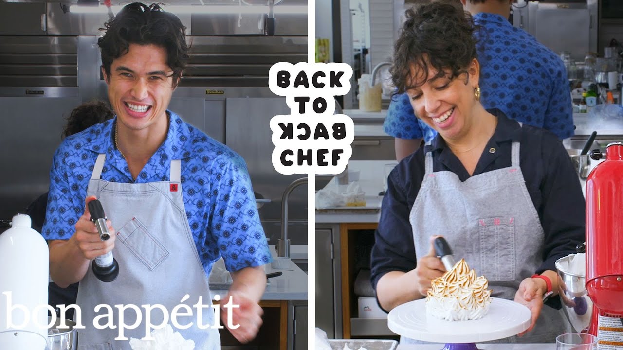 Charles Melton Attempts To Keep Up with a Professional Chef Back-to-Back Chef