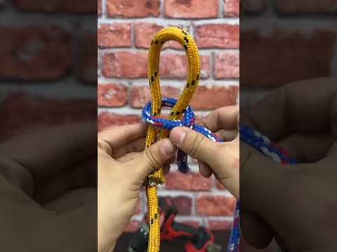 Quick and easy rope knot for any situation! 🪢 #trick #tip #lifehacks #rope #knot #outdoorhacks