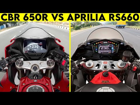 (2024) CBR 650R VS Aprilia RS 660 | 0 TO 100 | TOPSPEED !!!