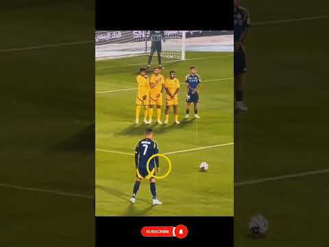 RONALDO FREEKICK 🤯🐐 #football #foryou #ronaldo #edits #footballshorts #viralshorts