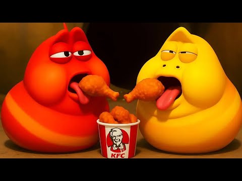 LARVA - Obesity ⚖️🍔 Best Cartoons 20225 |  Hilarious Cartoon Compilation
