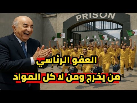 العفو الرئاسي 5 جويلية 2025 الرئيس تبون و بداية الخروج و كل المواد المعنية