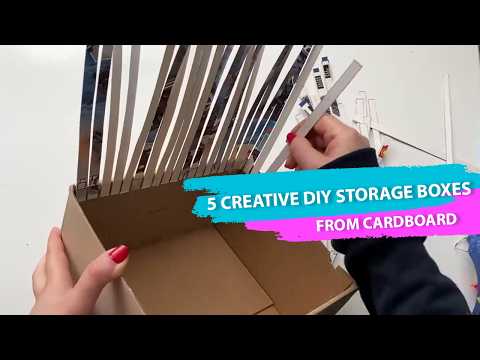 5 Creative DIY Storage Boxes from Cardboard