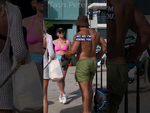 Bodybuilder DESTROYS vegan at the beach!