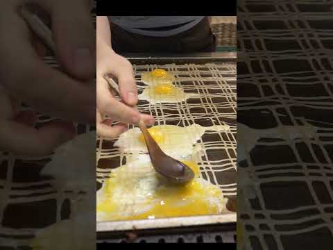 대만에서 유명한 두부 계란 오믈렛 Tofu egg omelet-taiwanese street food