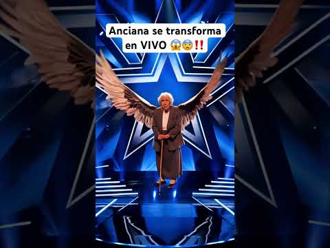 Anciana se transforma en VIVO 😨😱‼️ #americasgottalent #gottalent #talento #transformation