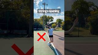 Exercise to fix your strings from opening in the serve 🎾👍🏻