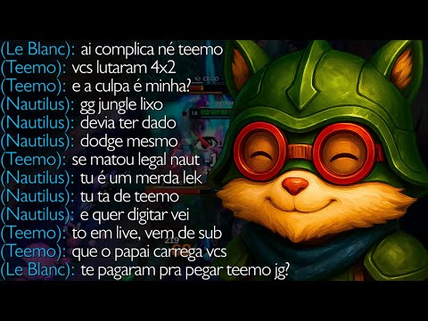 FIZ TEEMO TANK E MEU TIME ME XINGOU DO COMEÇO AO FIM DO JOGO KKKKKKKKKK
