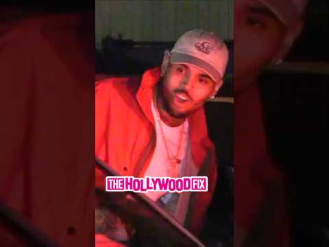 Chris Brown Pulls Up To Party With Lil Wayne At Ace Of Diamonds Nightclub In West Hollywood, CA