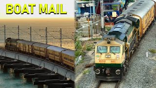 BOAT MAIL departs from PAMBAN Station | RAMESWARAM - CHENNAI EGMORE | Indian Railways