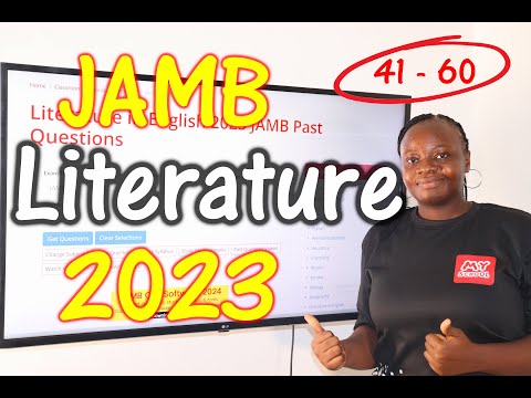 JAMB CBT Literature in English 2023 Past Questions 41 - 60