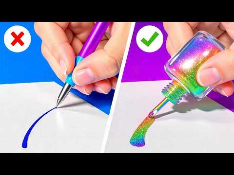 RICH VS BROKE ART HACKS | New Painting Techniques and Easy Tutorials by 123 GO! Genius