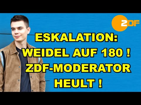 WEIDEL AUF 180! ZDF-Moderator HEULT!