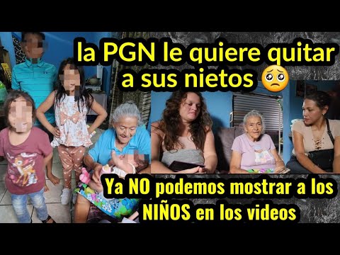 A la abuelita de 82 años, LE QUIEREN QUITAR A SUS NIETOS 😭 Señores de la PGN llegaron imponentes 😔😔