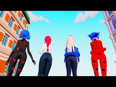 MMD Miraculous🐞X Chainsaw Man Girls Ghost Dance