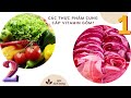 Sources of Vitamins in Foods
