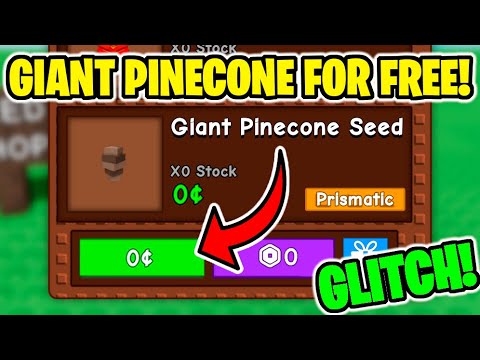 HOW TO GET GIANT PINECONE IN GROW A GARDEN FOR FREE!