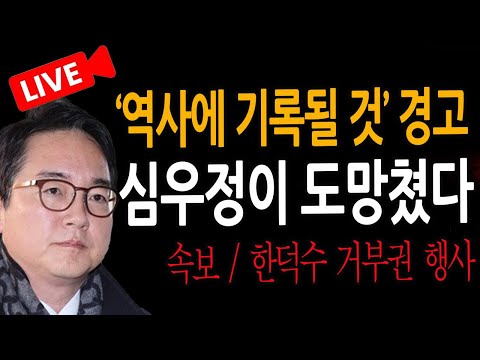 (신혜식의 라이브뉴스) 심우정이 도망쳤다! / 2024.12.19