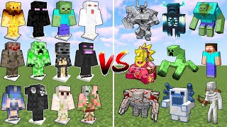 ALL Types of Minecraft Mob Armor vs Every Strongest Boss Mob