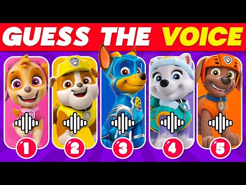 Guess The Paw Patrol🐶 Characters by Voice 🔊😍👮