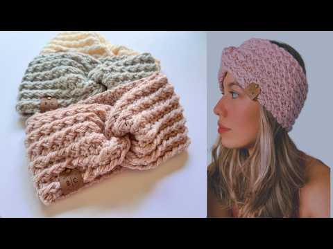 DIADEMA-TURBANTE TEJIDA A CROCHET PASO A PASO - WINTER HEADBAND -Brenny's Crochet