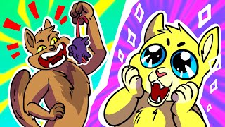 Adult cat vs Small kitten | Relatable Funny Situations | GAMETIK