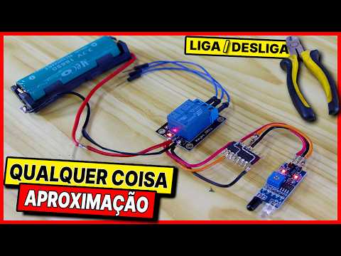 Como Ligar/Desligar qualquer por APROXIMAÇÃO (CIRCUITO 100% CASEIRÃO)  SEM PCB e SEM TRANSISTOR