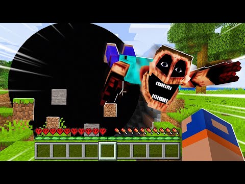 BURACO NEGRO vs O MÍMICO no Modo HARDCORE no Minecraft!!