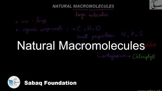 Natural Macromolecules