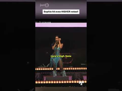 Sophia's voice cracks while hitting her HIGHEST note?