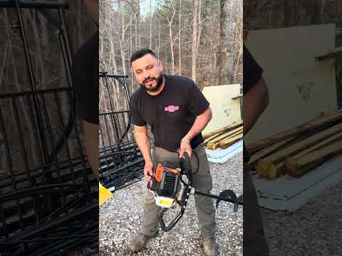 Así se hacen los agujeros en la usa para las cercas más fácil